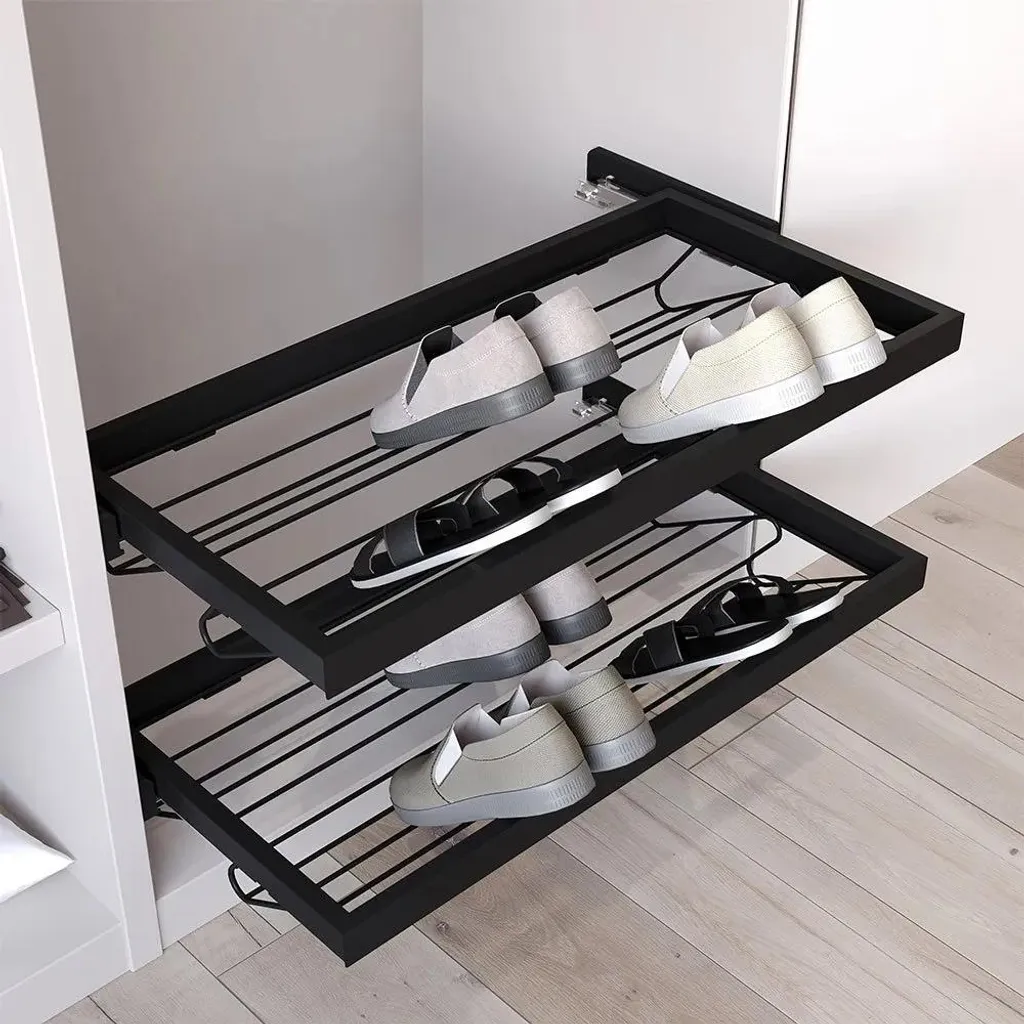 Organiser son Dressing avec le Range-Chaussures Métal Noir Module 800mm - 9