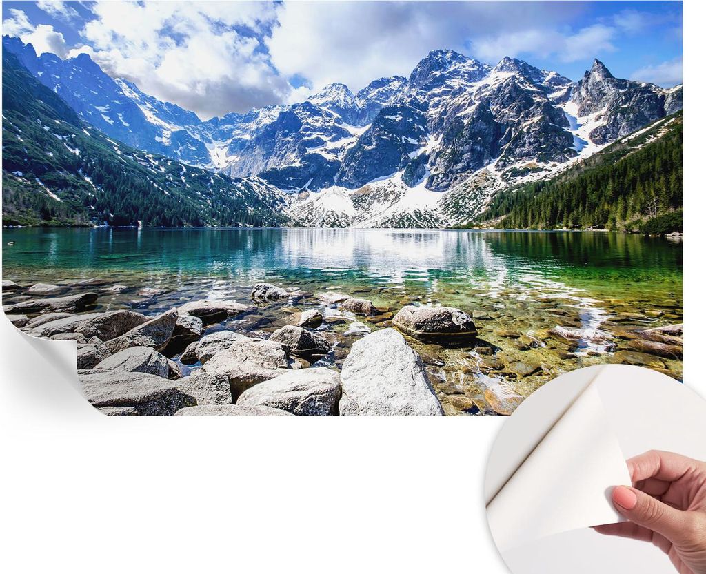 Selbstklebende Wandtapete - Dekorative Tapete für Wohnzimmer - Klebefolie für Wandbilder - Tapetenfolie für Wanddekoration - 416x254 - Berglands...