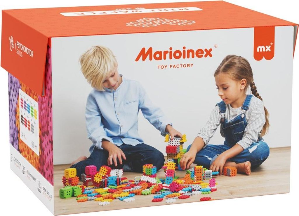 MARIOINEX Mini-Waffel-Bausteine  500 Teile Produktbild 