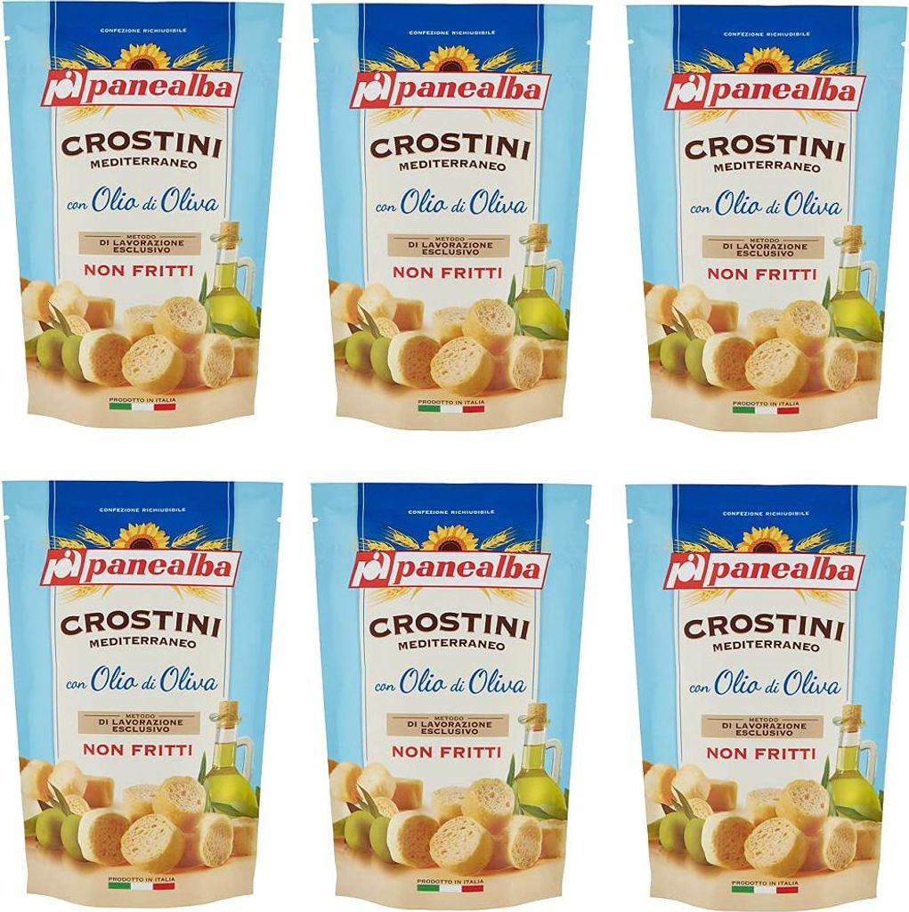 6x Panealba Crostini Mediterraneo con Olio di Oliva Produktbild 