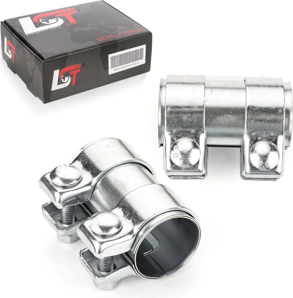 2x Doppelschelle Auspuff 45 x 95mm für Opel für Vauxhall Produktbild 