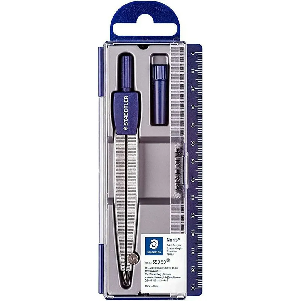 Set 5 Compassi Staedtler Noris 550 50 - Precisione Scolastica Garantita - 2