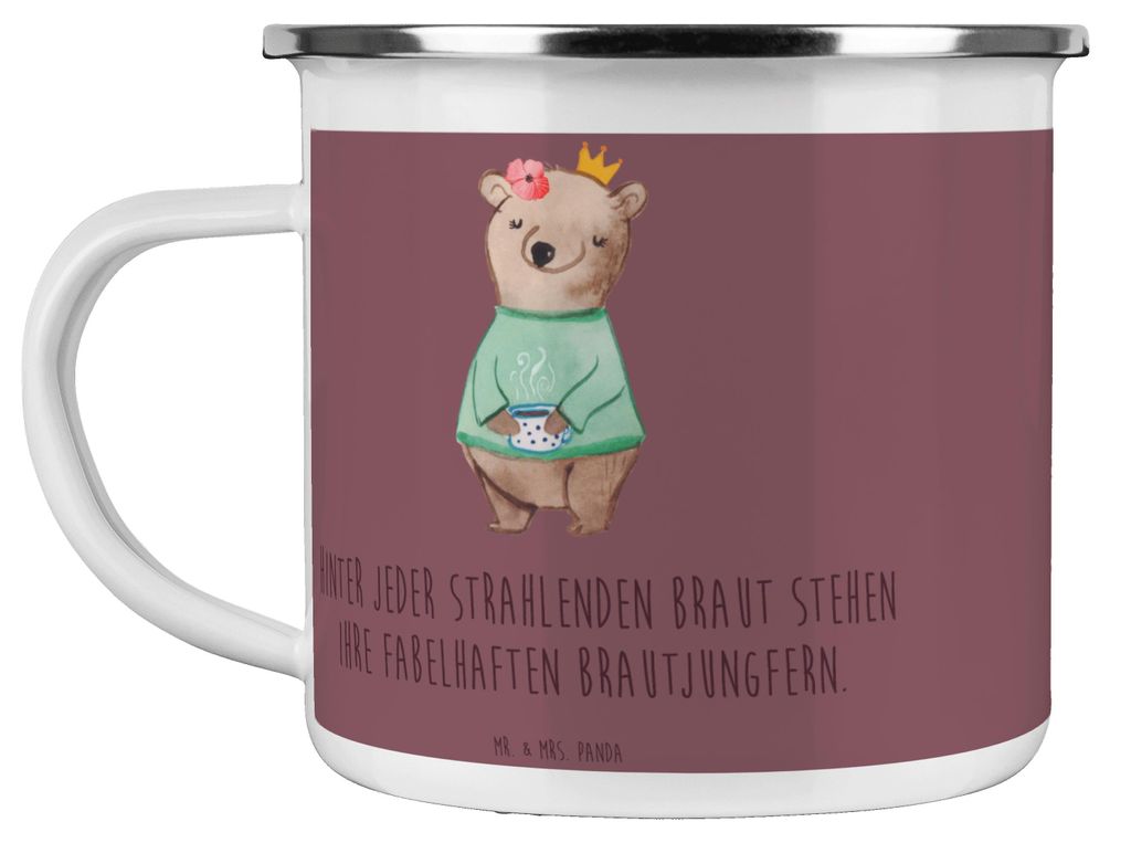 Mr. & Mrs. Panda metallbecher Fabelhafte Brautjungfern - Kaffa Coffee - Geschenk, reisetasse, strahlende Braut, Heiraten, Hochzeit, Pott, Freundsch...
