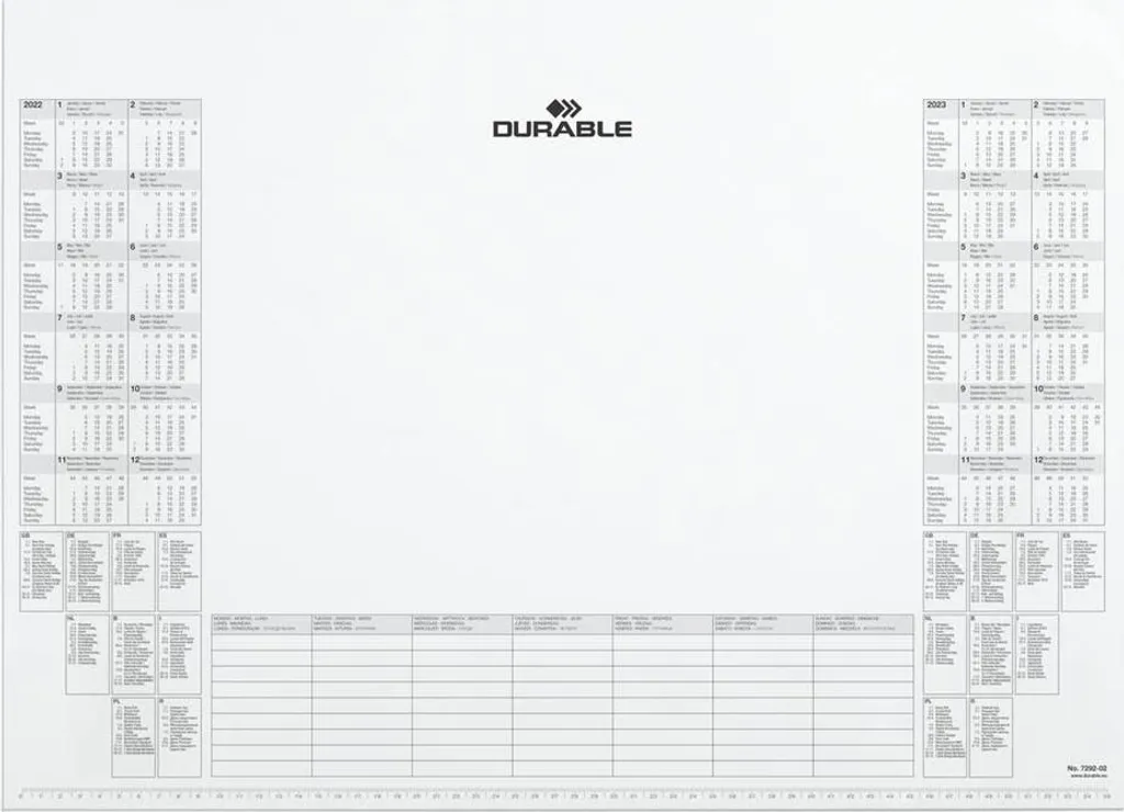 Organisez votre bureau et évitez les rayures avec le sous-main DURABLE PP