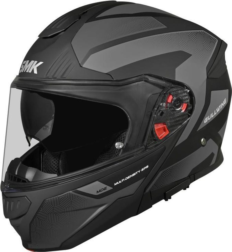 SMK GULLWING SONIC Klapphelm 4XL in grau/schwarz Produktbild 