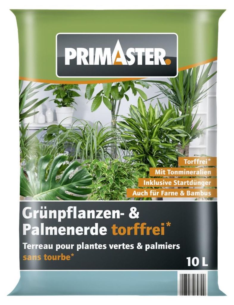 Primaster Grünpflanzen- & Palmenerde torffrei 10 L Produktbild 