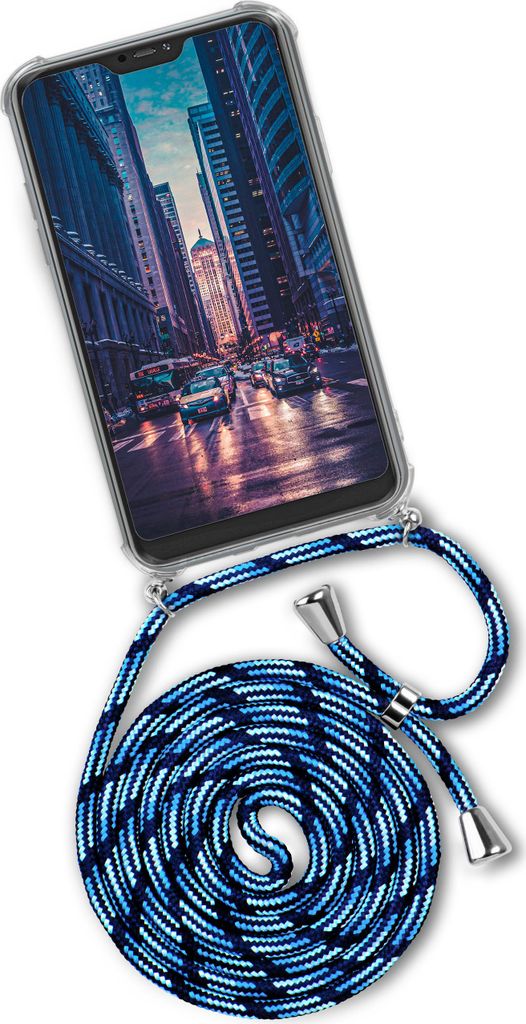 TWIST-Case + TWIST-Cord für Xiaomi Mi A2 Lite, Farbe:City Dip (Silber)