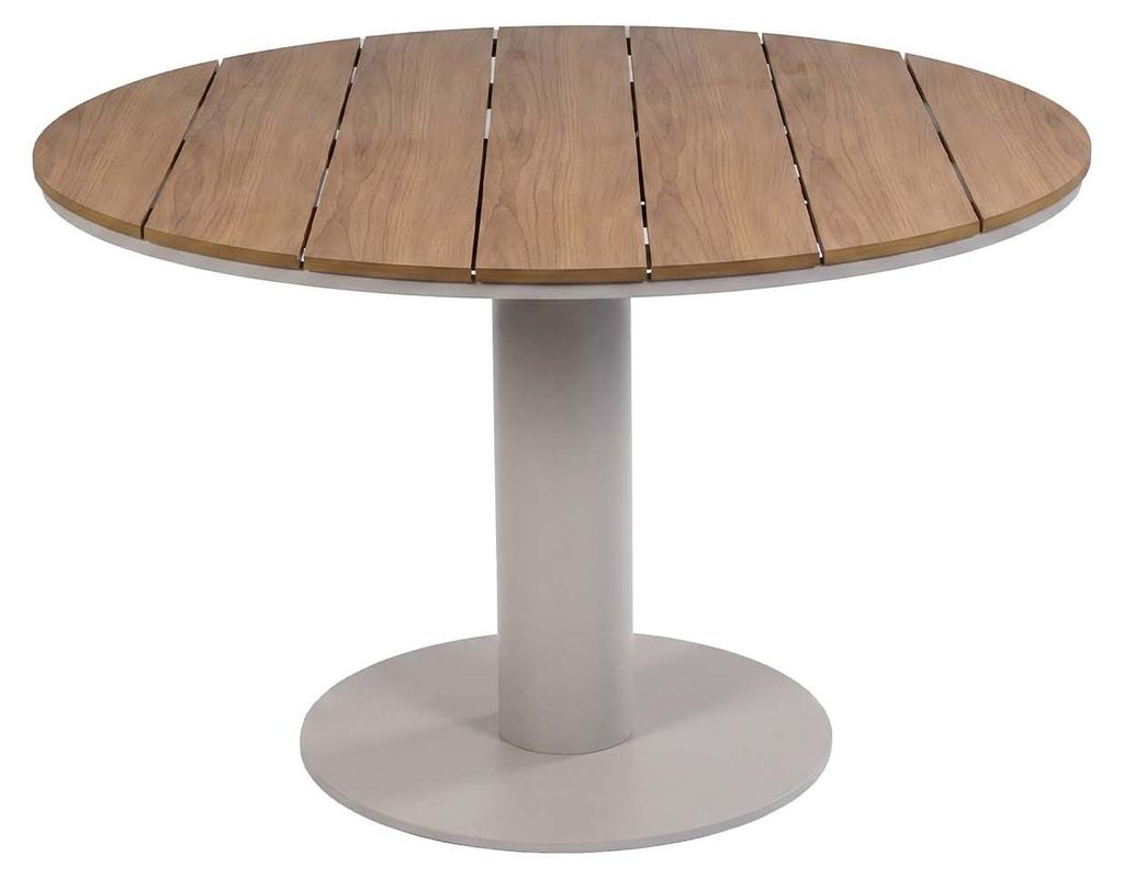 Runder Gartentisch Tower | ø 120 cm | Tecon Teak | Camel Produktbild 