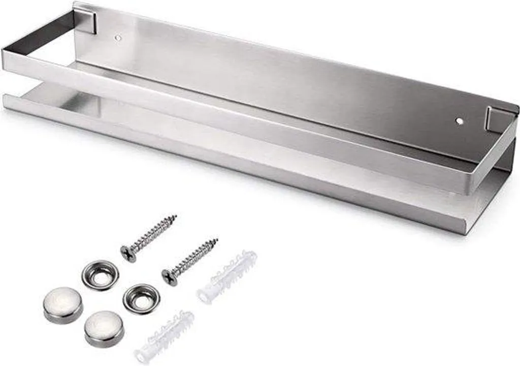 Étagère de douche inox 40 cm : fini la rouille et le désordre au sol