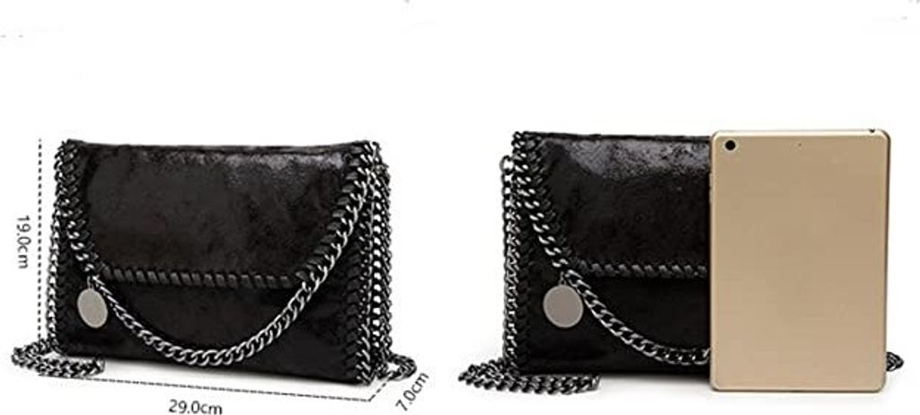 XFSRG Clutch Handtasche Damen - Plissierte Abendtasche 22×14×4,5cm | Silber & Gold