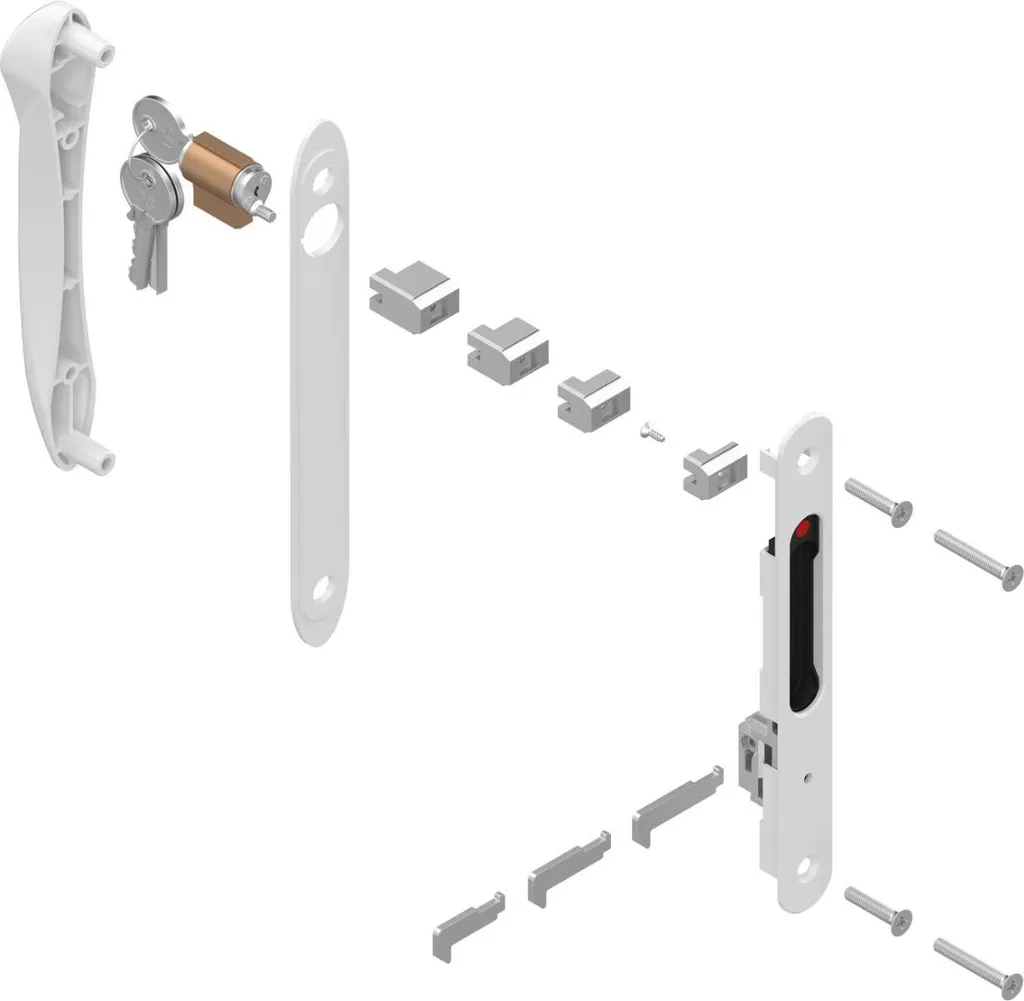 Solution de fermeture blanche Silène 8299 La Croisée DS pour baies alu