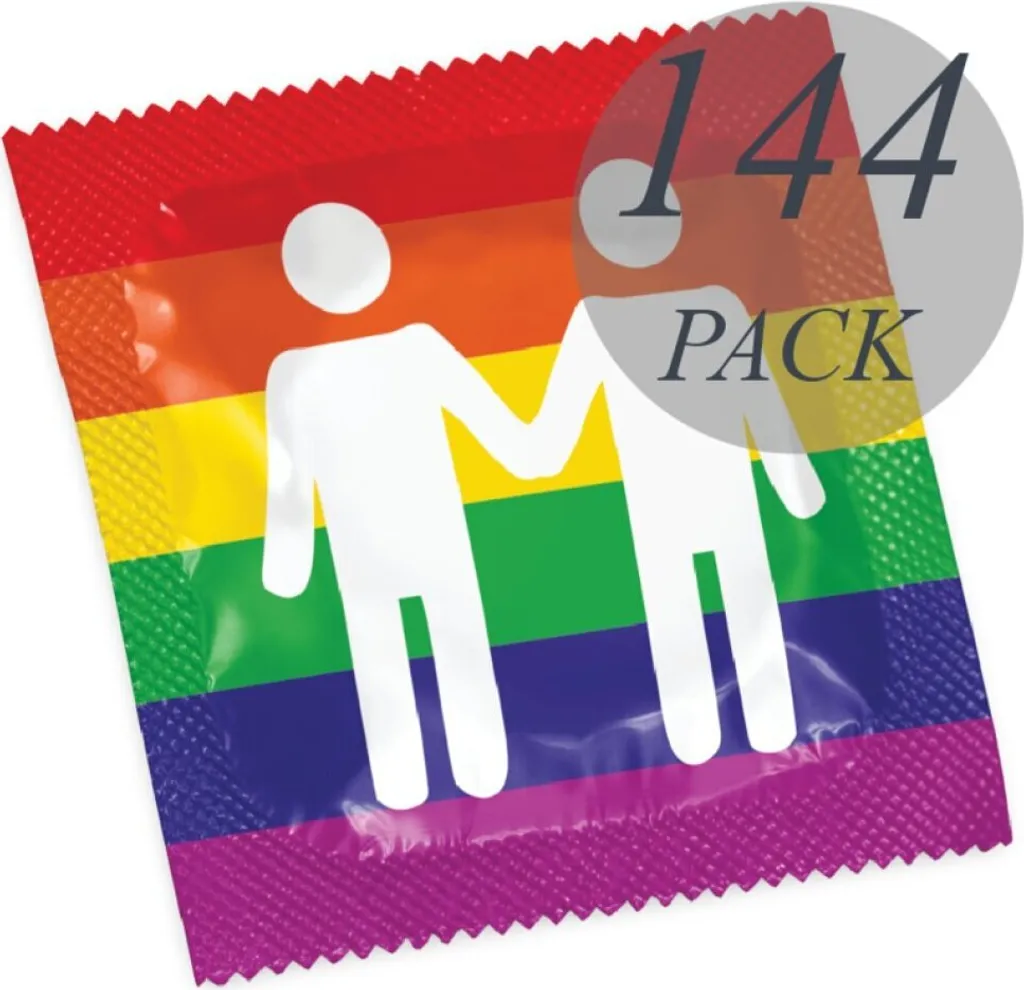 Pasante Pride 144 Préservatifs Motif Arc-en-ciel pour Homme en Vrac