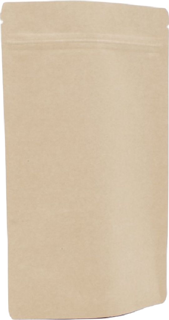 1000 Doypack Bodenbeutel Standbodenbeutel aus Kraftpapier braun 110x185+65mm