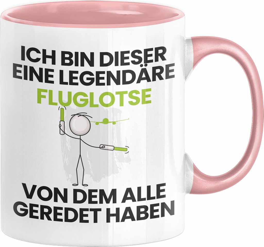 Fluglotse Geschenk Tasse Lustige Geschenkidee Geburtstag für Fluglotse Ich Bin Dieser Legendäre Fluglotse Von Dem Alle Geredet Haben Kaffee-Beche...