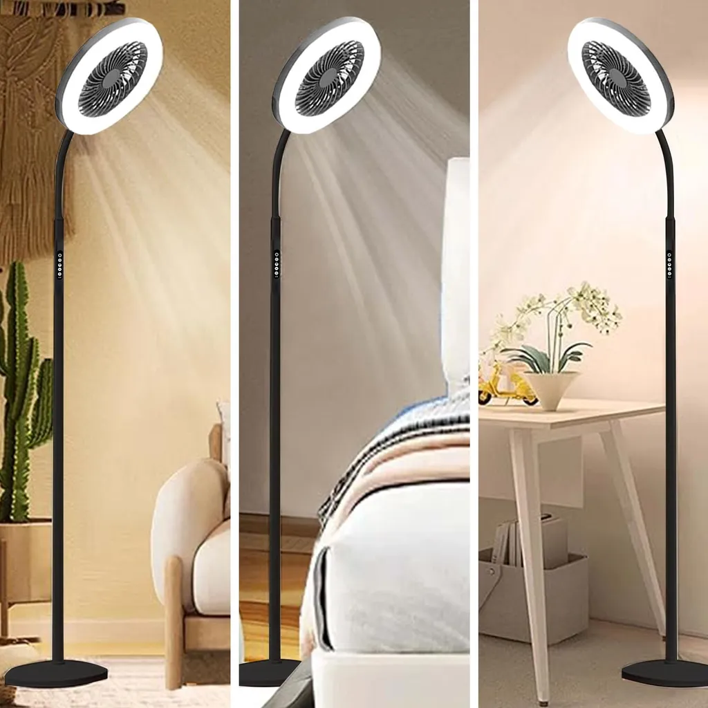 Ventilatore Smart con Illuminazione LED e Telecomando | Design Camera - 9