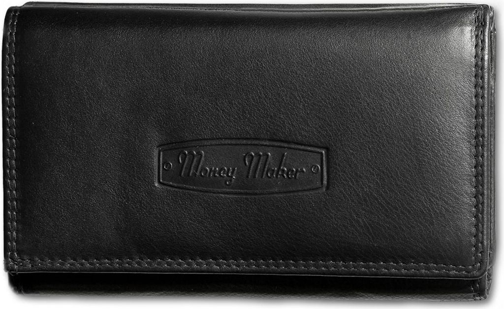 Money Maker Leder Damen Kellnerbörse schwarz 13.5x4x10cm OPJ702S