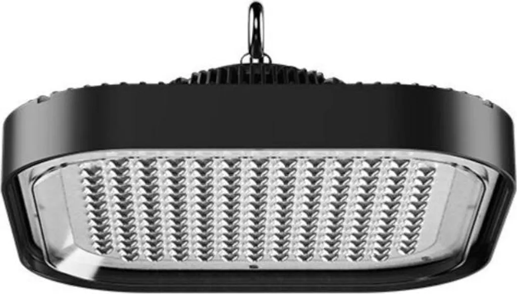 Cloche LED Industrielle 150W Carré IP65 pour Entrepôt et Grand Garage