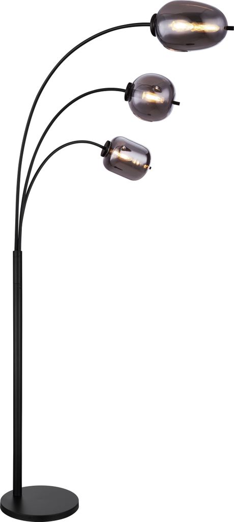 Globo Lighting Stehleuchte Metall schwarz matt, 3x E14 Produktbild 