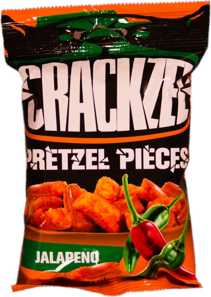 Crackzel Pretzel Pieces Jalapeno 85g