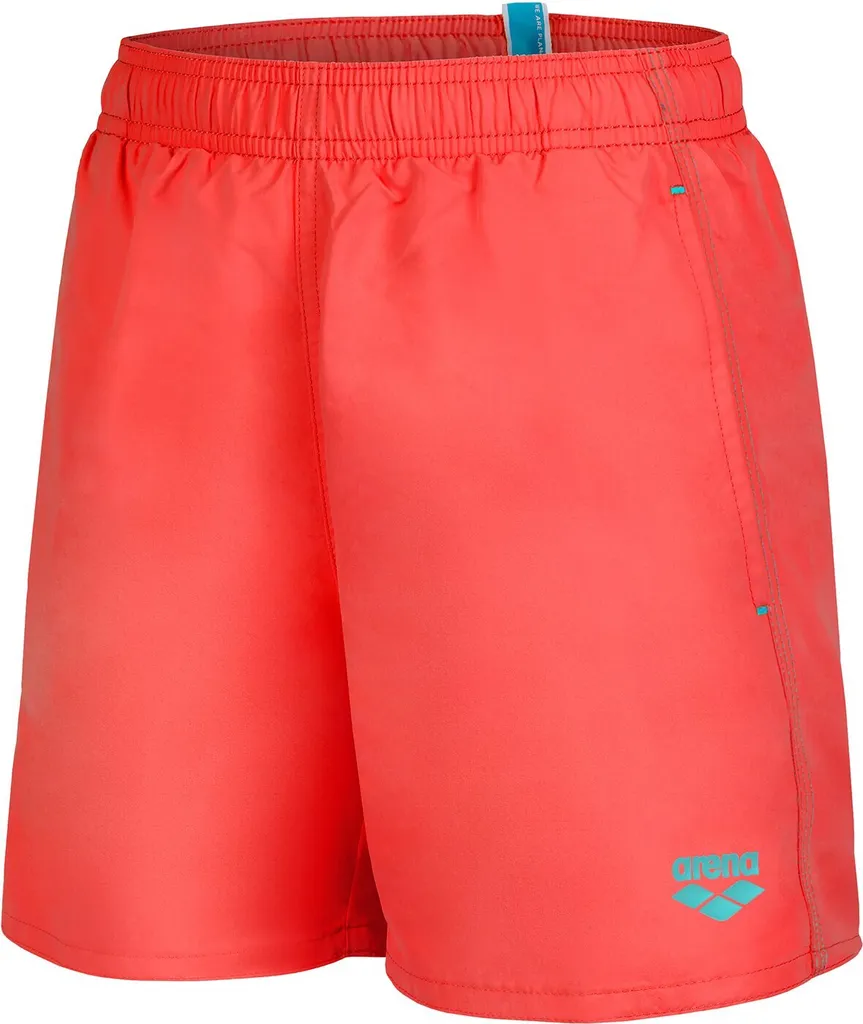 Short de plage Arena Solid R en polyester recyclé Fluo Red Water 152