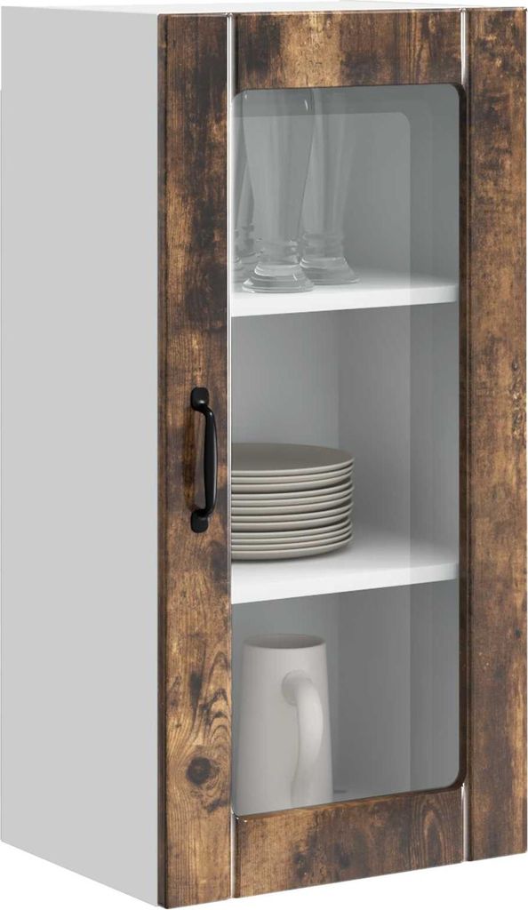 Cloris Designermöbel Küchenschrank Geräucherte Eiche 40 x 31 x 80cm Holzwerkstoff - 2026Neu416071 - Küchenschränke