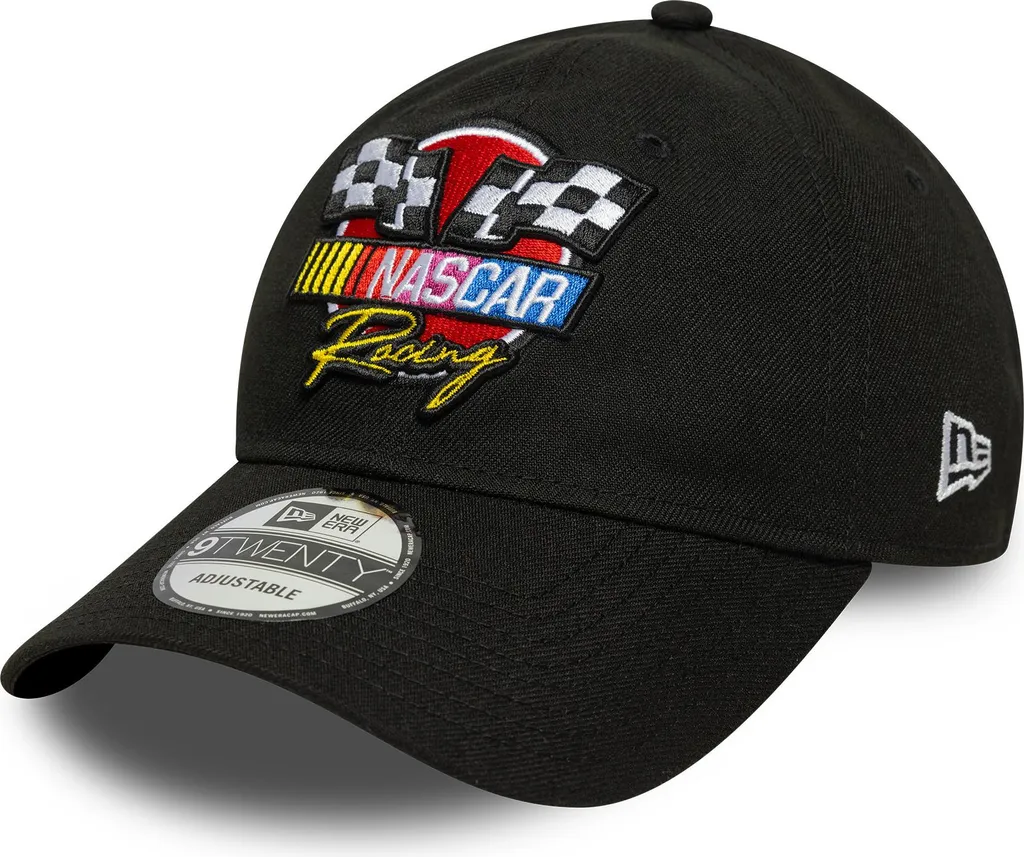 Casquette de Baseball NASCAR New Era 9Twenty en Coton Noir Ajustable