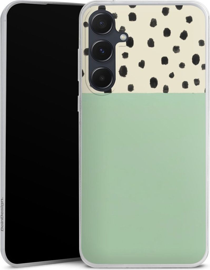 DeinDesign Slim Hülle für Samsung Galaxy A55 5G Silikon Case Ultra Dünn Handyhülle Abstrakt Boho Polka Dots