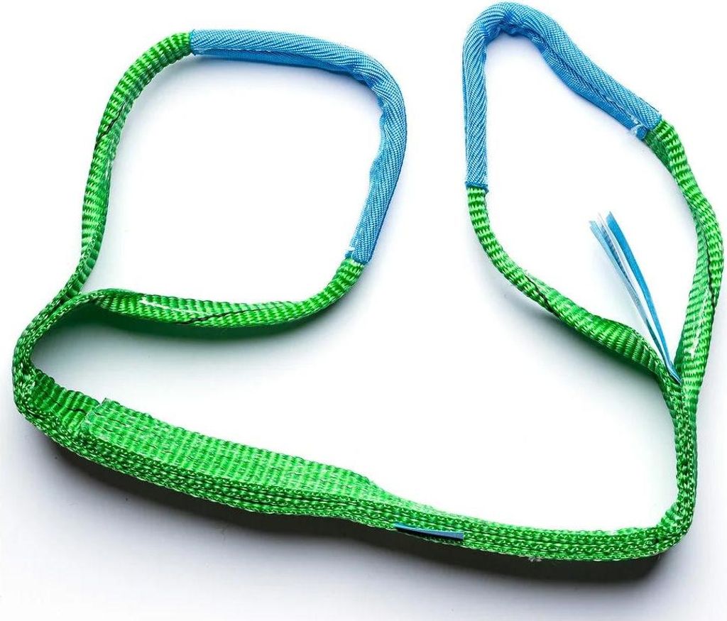 HEFFA Hebegurtschlinge 3m 60mm 2t Hebeband verstärkte Schlaufen EN 1492-1 Hebeschlinge Sicherheitsfaktor 7:1