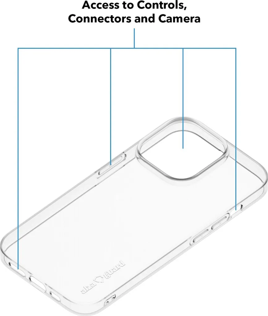Étui iPhone 14 Pro AlzaGuard Anti-Choc et Transparent - Finition TPU
