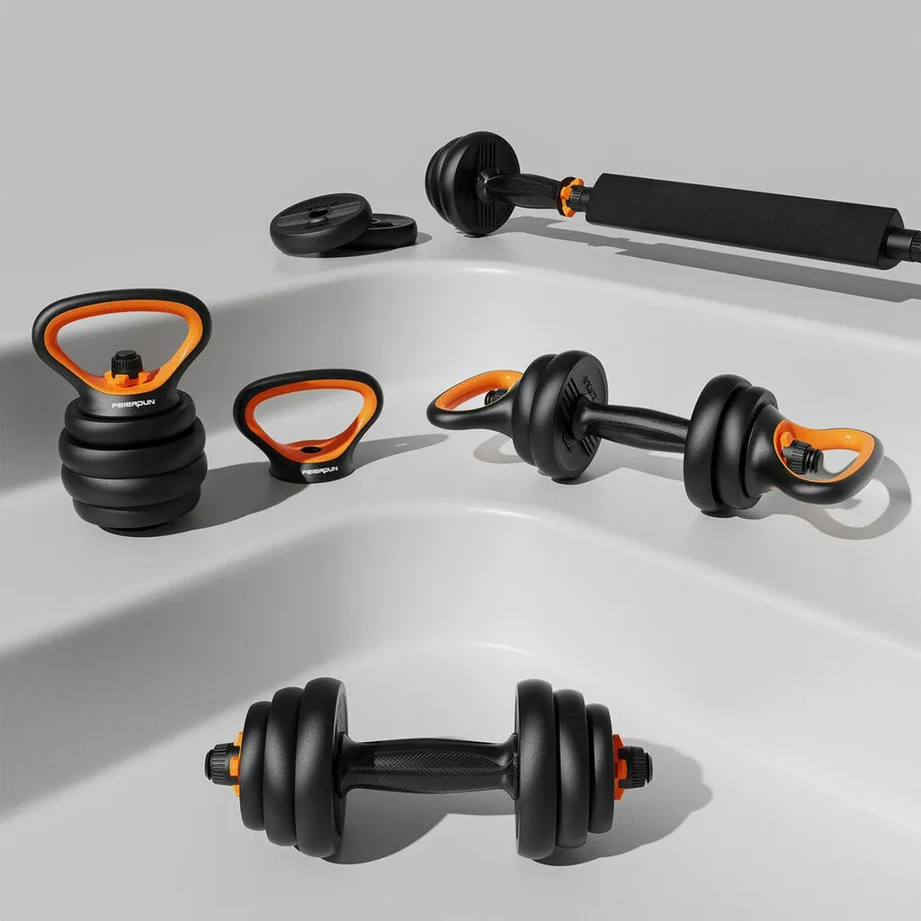 Haltères Xiaomi ORMANC30V2P - Kit de Musculation Modulable en Acier Noir