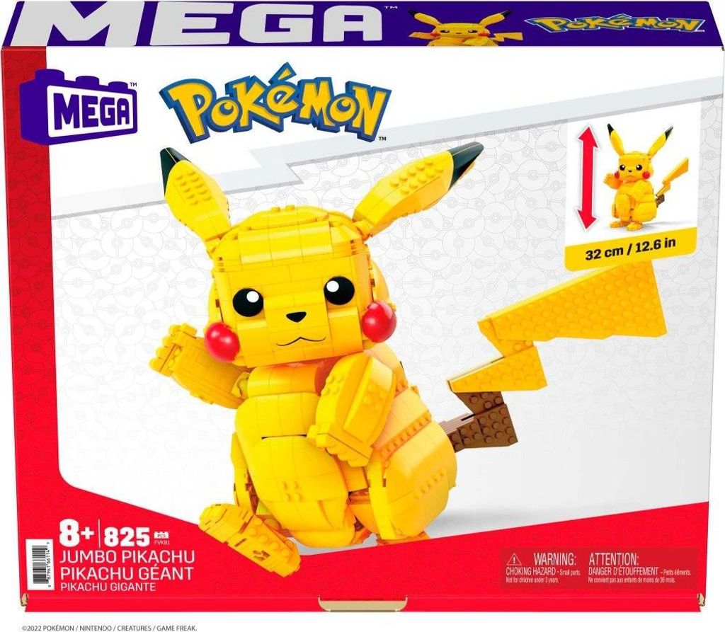 Mattel FVK81 Mega Construx Pokémon Jumbo Pikachu Obrázek produktu 14