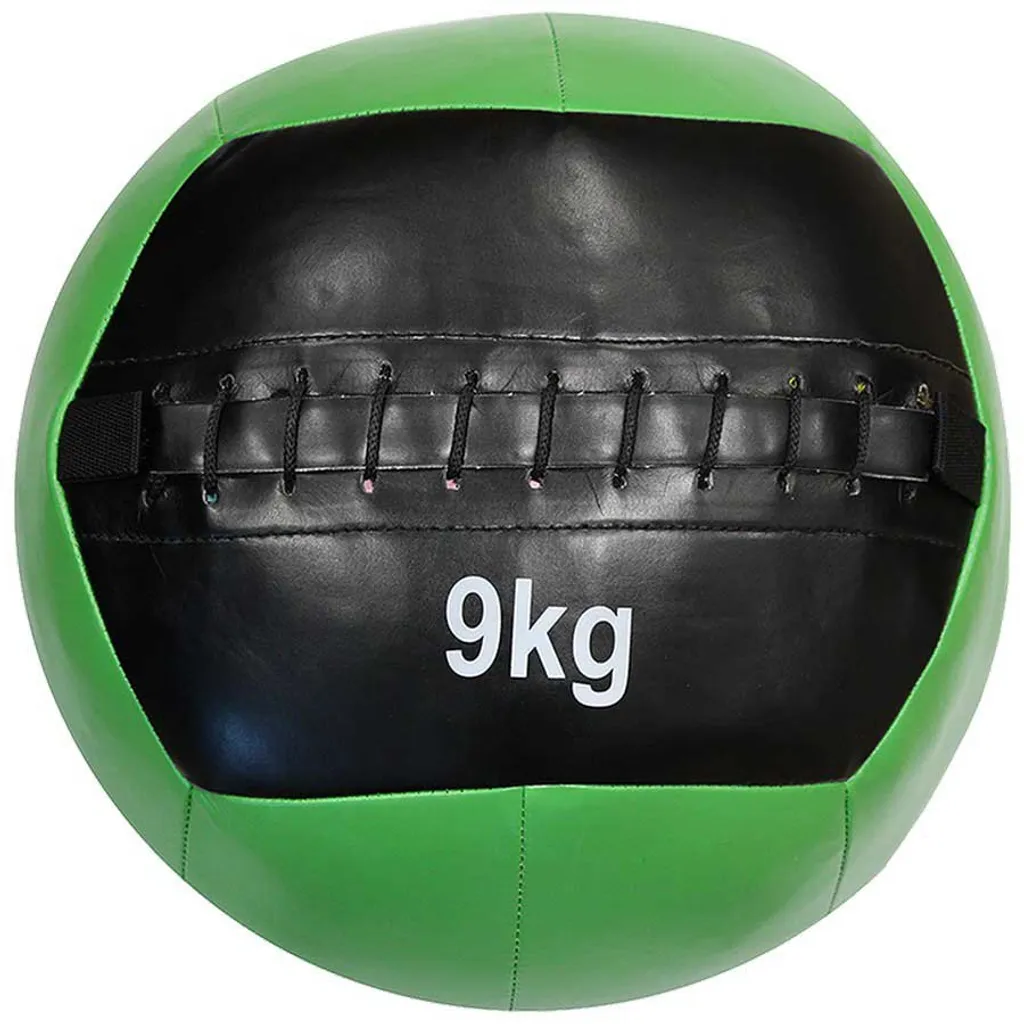 Ballon d'entraînement fonctionnel 9 kg vert pour circuit training à domicile