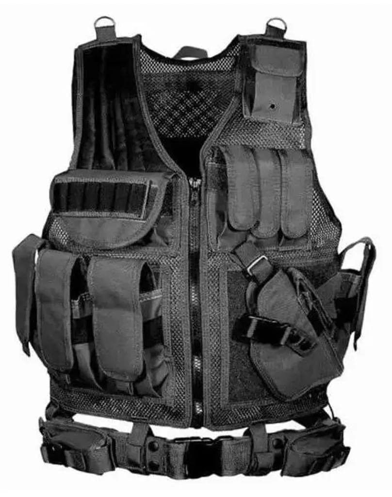 Gilet tactique noir ergonomique : finissez-en avec le mal de dos