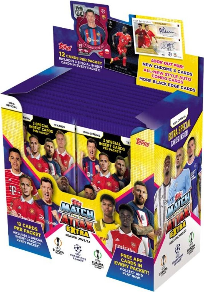 Topps - Champions League EXTRA 2022/23 - Trading Cards - 1 Display (24 Booster)