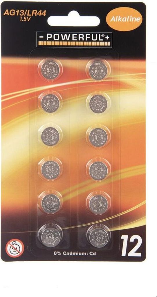 Massamarkt Batteries Button Cell LR44/AG13 12 pièces Image du produit 