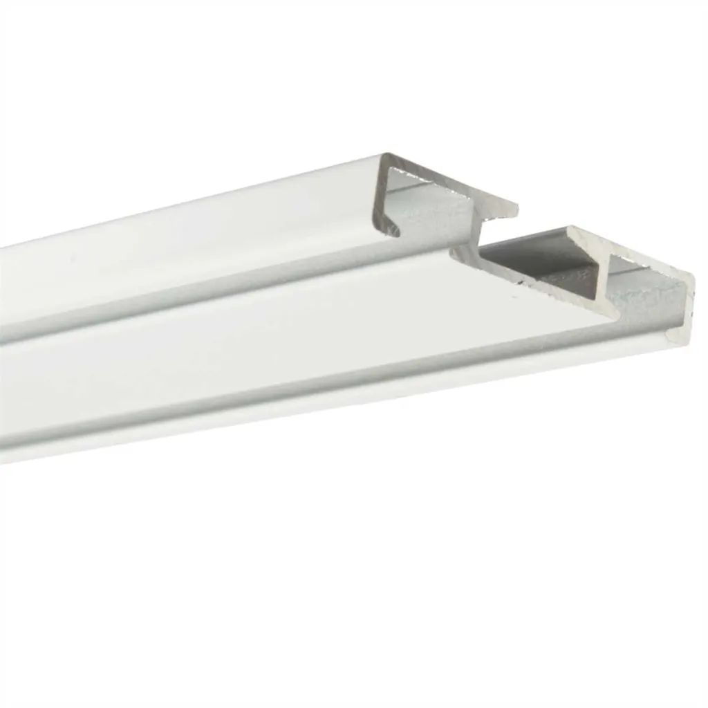 Binario Tende Professionale 1-4 Vie Alluminio Bianco - Facile Montaggio - 4