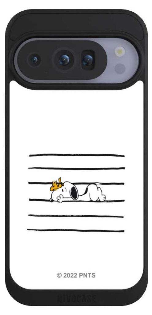 NIVOCASE Handyhülle für Google Pixel 10 Pro Hülle NIVOpure Case Schwarz Hund Peanuts Snoopy