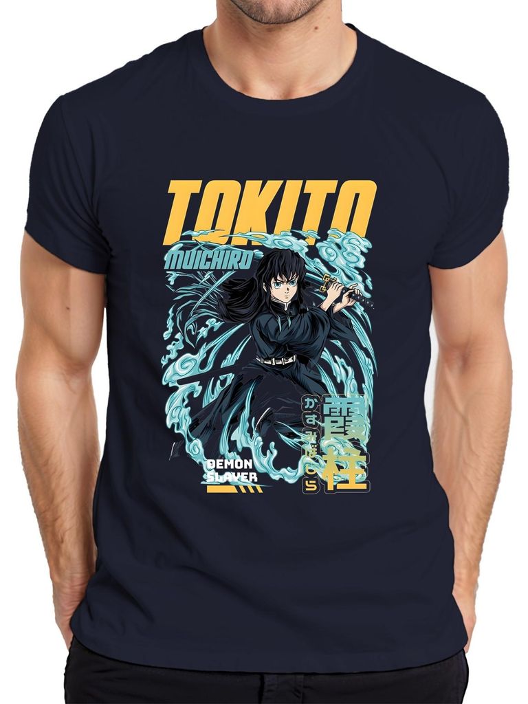 Maglietta da uomo Demon Slayer Tokito Muichiro Mist Hashira Immagine del prodotto 