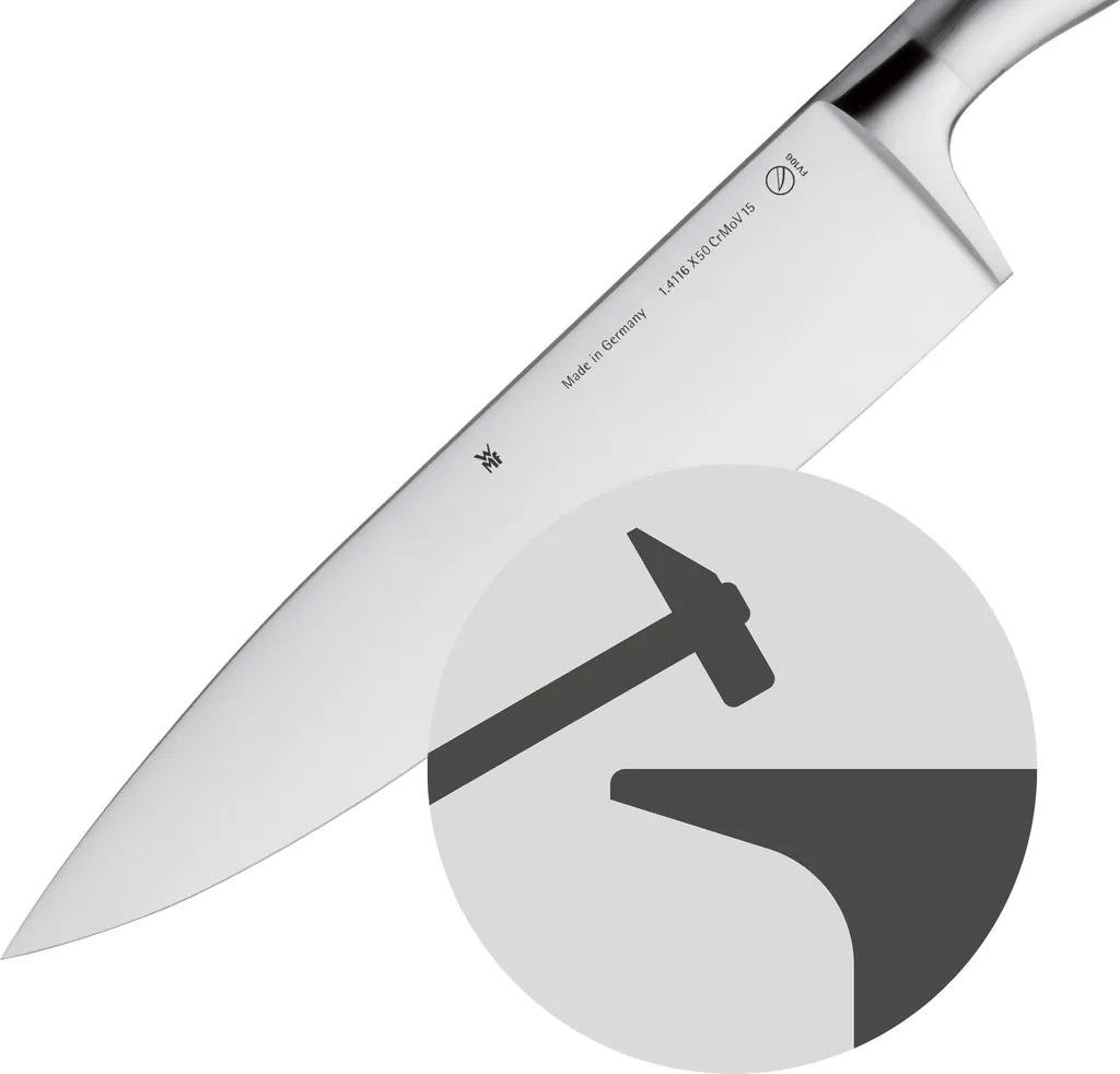 WMF 18.8042.6032 Coltello per Tritare 15cm | Design Acciaio Inox Integrale - 7