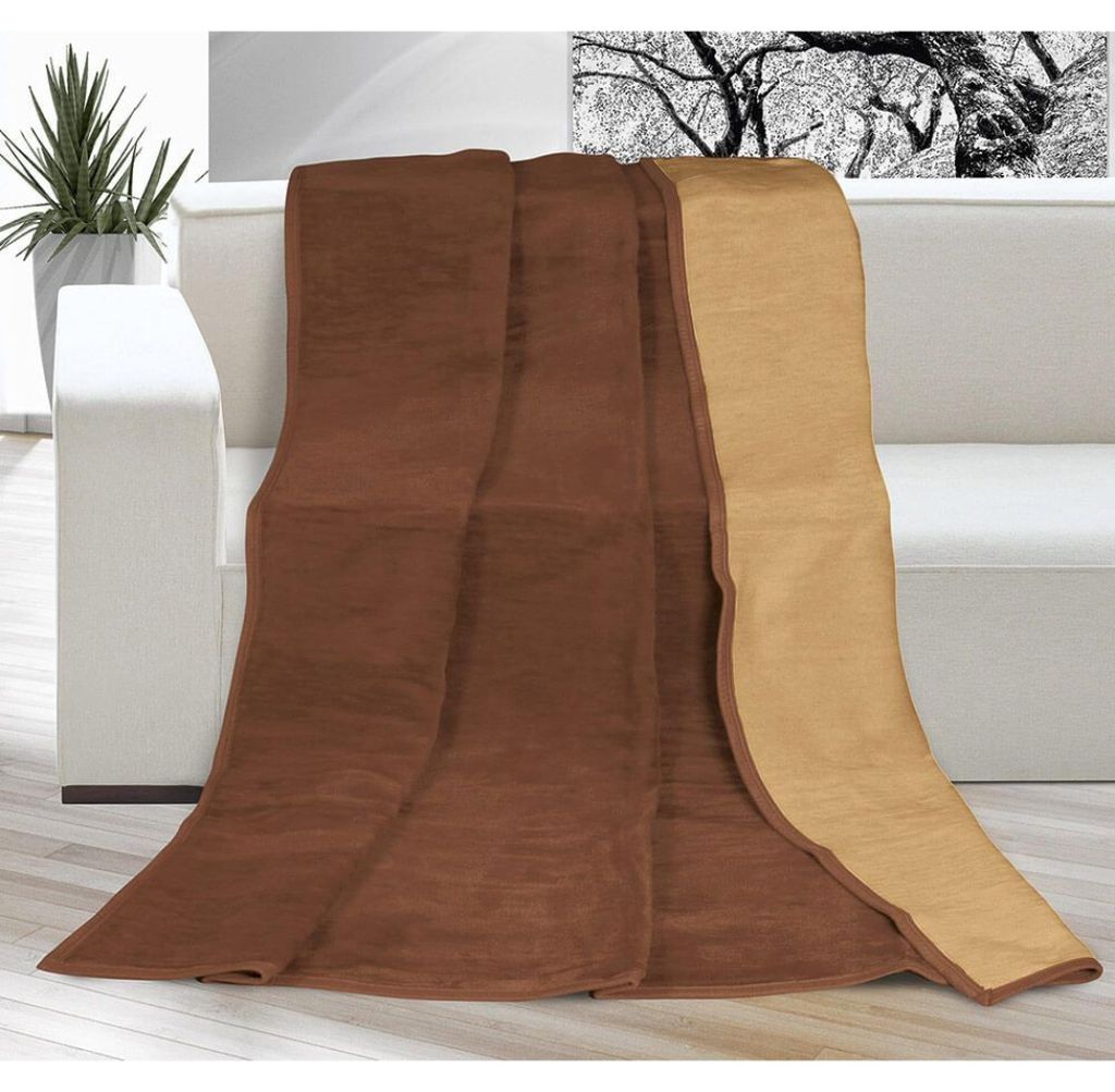 Deka jednobarevná 150x200cm čokoládová / oříšková Obrázek produktu 
