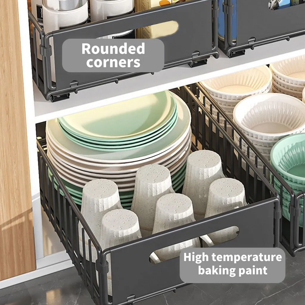Aménagement intérieur de placard de cuisine coulissant, pack de 2