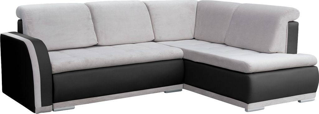 Ecksofa mit Schlaffunktion und Bettkasten | Couch für Wohnzimmer, Schlafsofa Sofagarnitur Sofa Eckcouch L-Form Wohnlandschaft mit Bettfunktion - V...