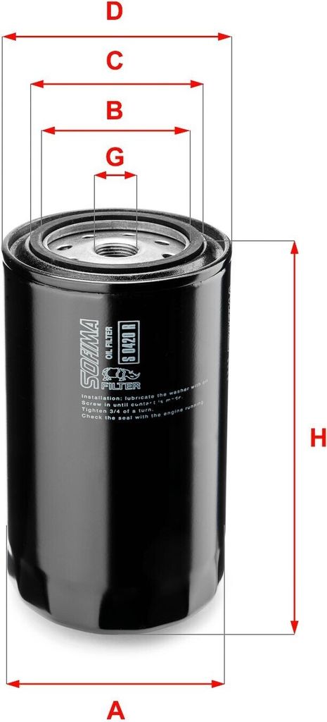 Ölfilter SOFIMA S 0420 R Anschraubfilter für VW LT 28-35 I Kastenwagen (281-363) LT 28-35 I Pritsche / Fahrgestell (281-363) für NISSAN ATLEON