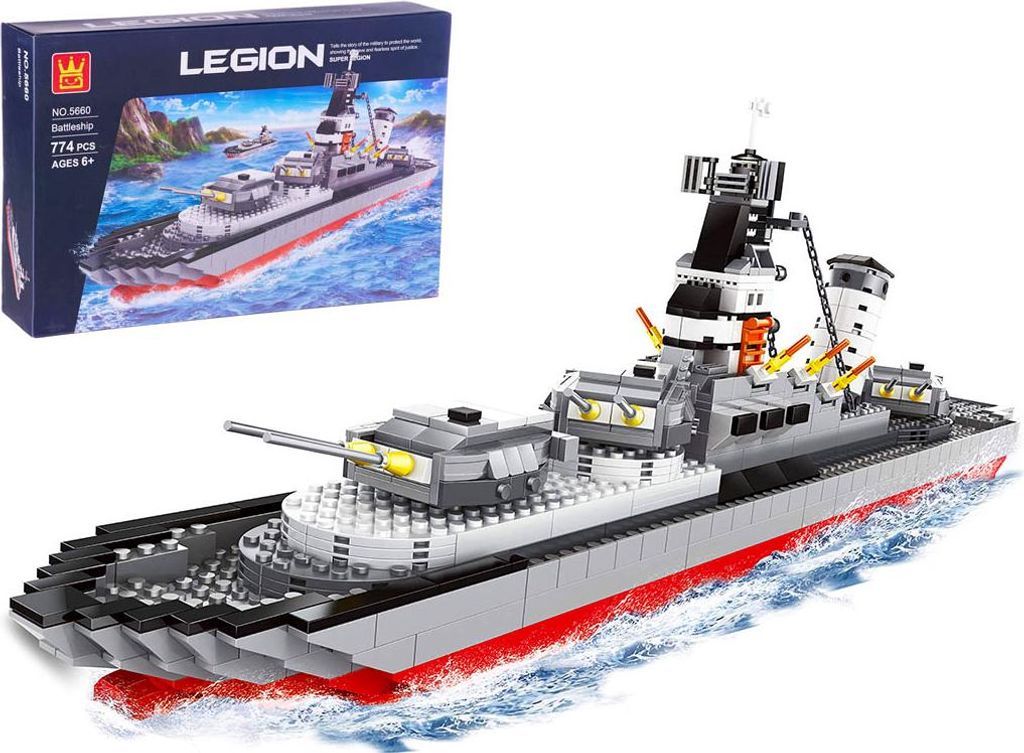 Wange Legion 5660 – Schlachtschiff, 774 Teile | Realistisches Modell