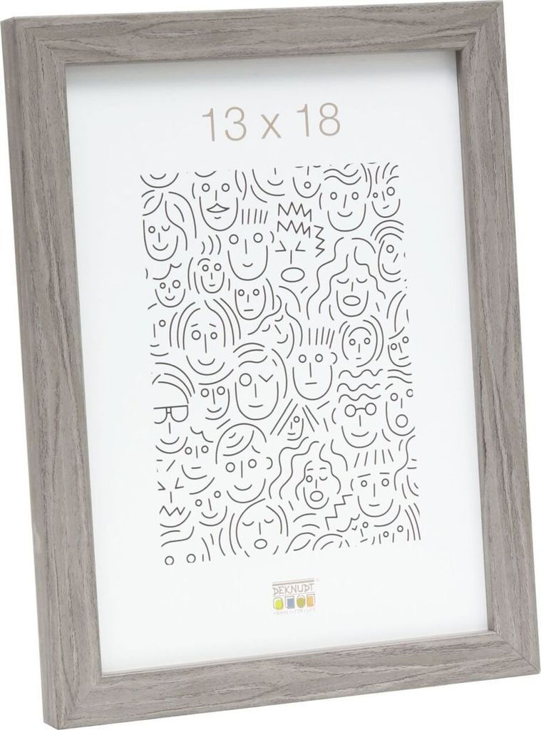 S43AH Deknudt Holzrahmen 13x13 cm grau