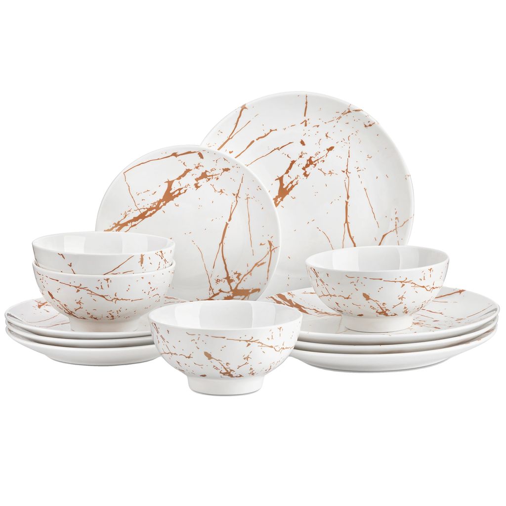 Keramik-Geschirr-Set, elegantes Design, vielseitig für Produktbild 