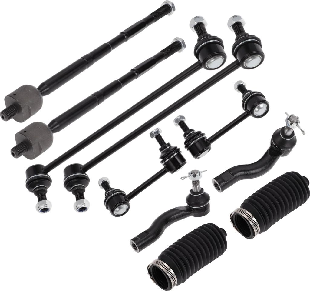 10 Stück Vordere Aufhängungssatz Innen Außen Spurstangenende Vordere Stabilisatorstange mit Spurstangenstiefel für Scion TC 2005-2010