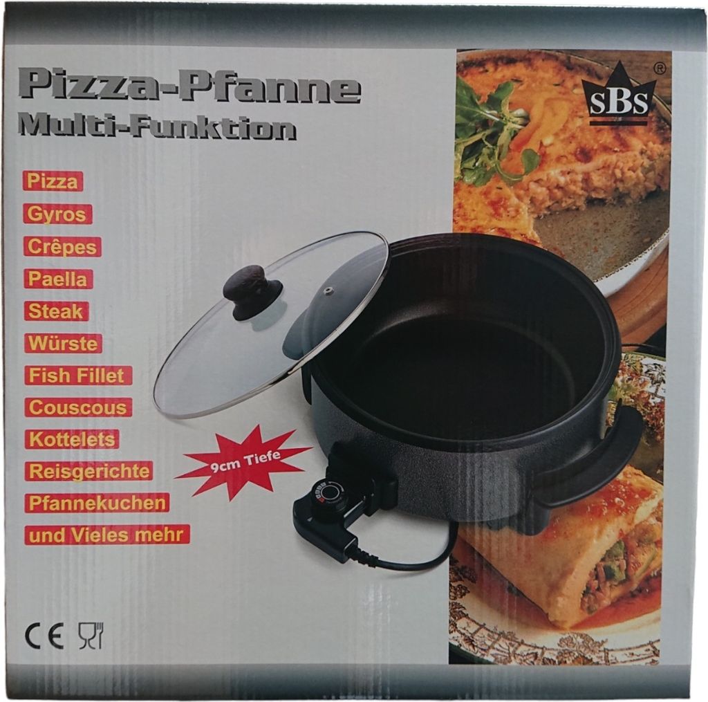 Elektrische Pfanne Pizzapfanne Bratpfanne Partypfanne Produktbild 14
