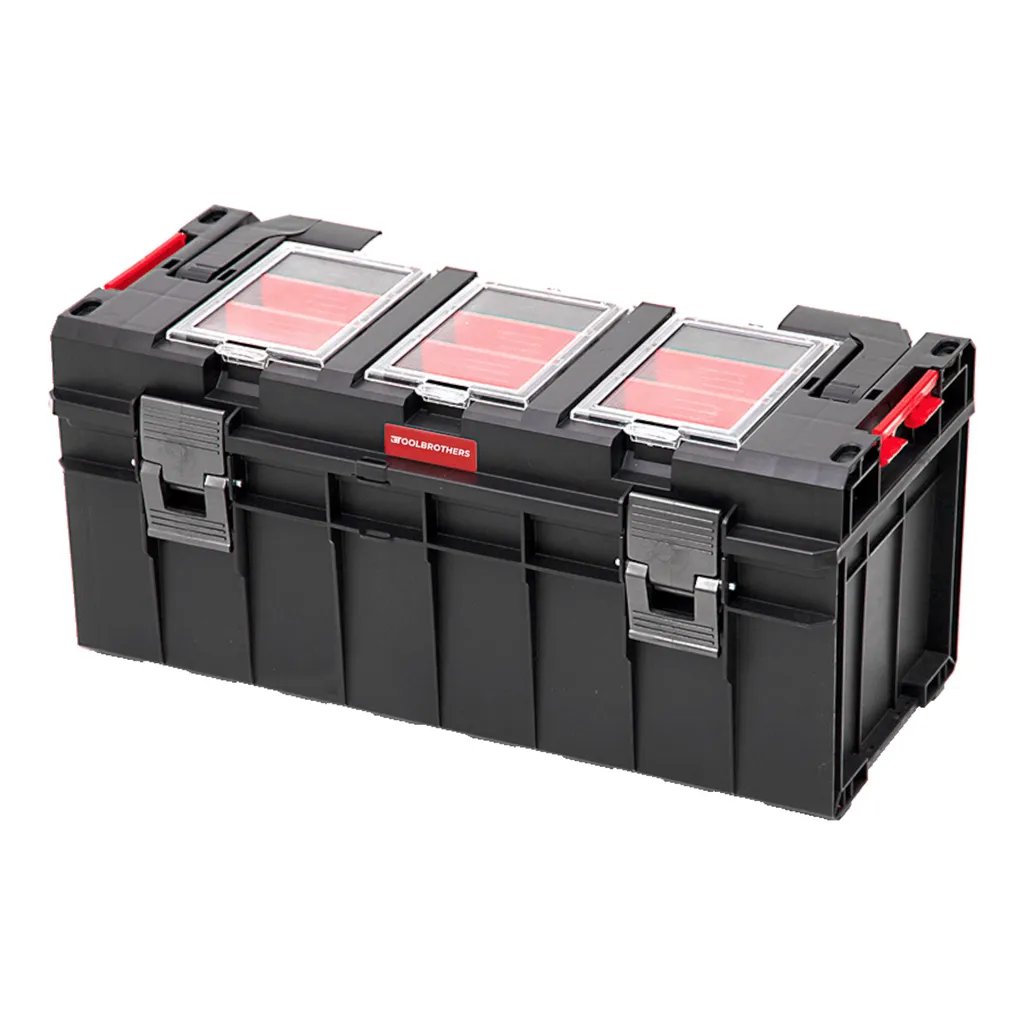 Caisse à outils longue RHINO Slim 22L pour rangement sécurisé et mobile