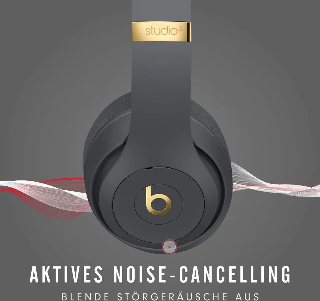 Beats Studio3 Écouteurs Bluetooth Gris Asphalte avec Réduction de Bruit - 13